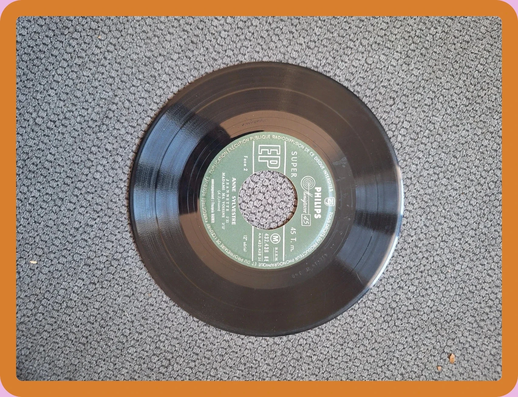Vinil 45 Tours EP Anne Sylvestre (1961) - Les Cathédrales - Philips – photo 3
